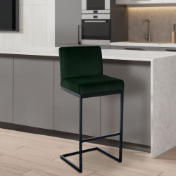Tabouret de bar en velours...