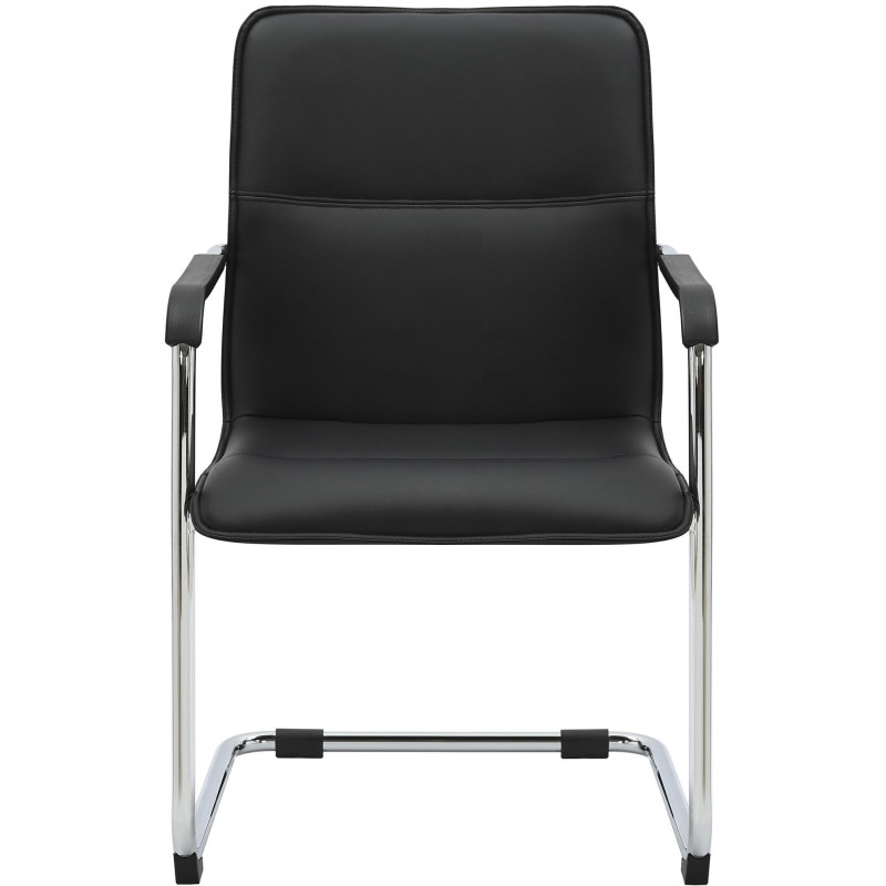 Chaise visiteur Seattle, noire