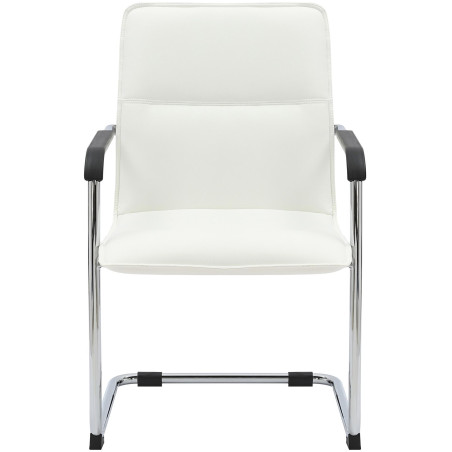 Chaise visiteur Seattle blanche