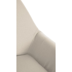 Lot de 2 tabourets de bar en tissu Braga Gold crème