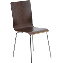 Chaise visiteur Pepe noyer