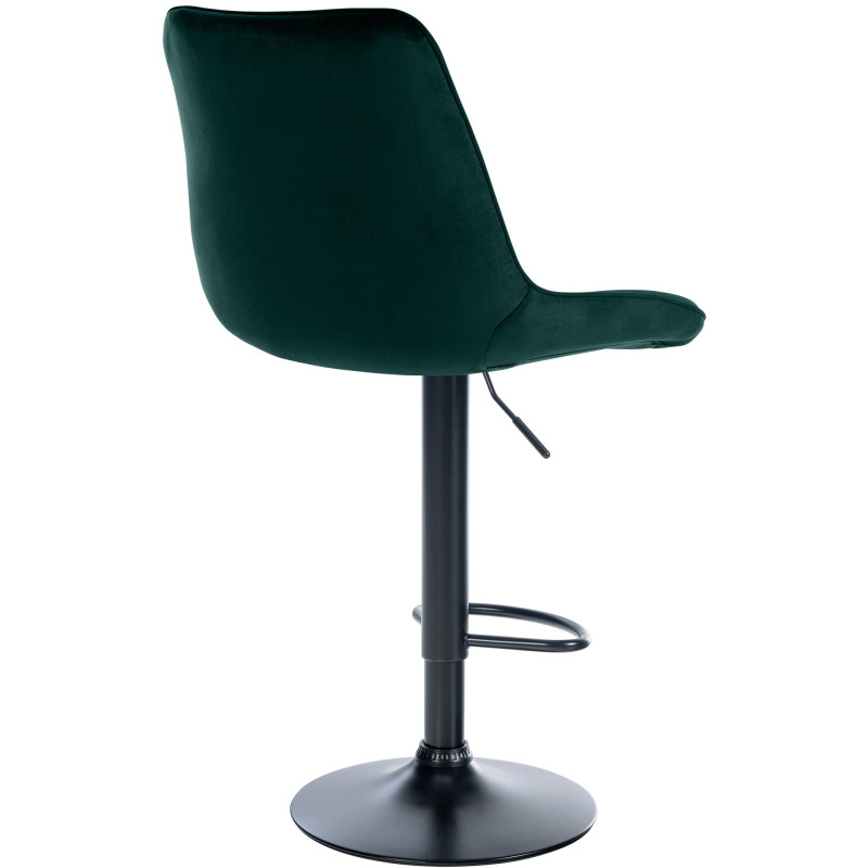 Tabouret de bar Toni velours vert