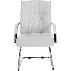 Chaise visiteur Sievert blanche
