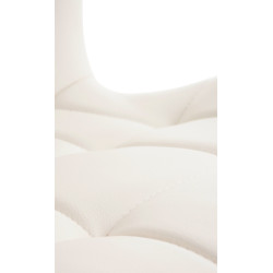 Chaise Elda PU natura blanc