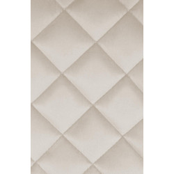 Tabouret de bar en velours Kasson crème