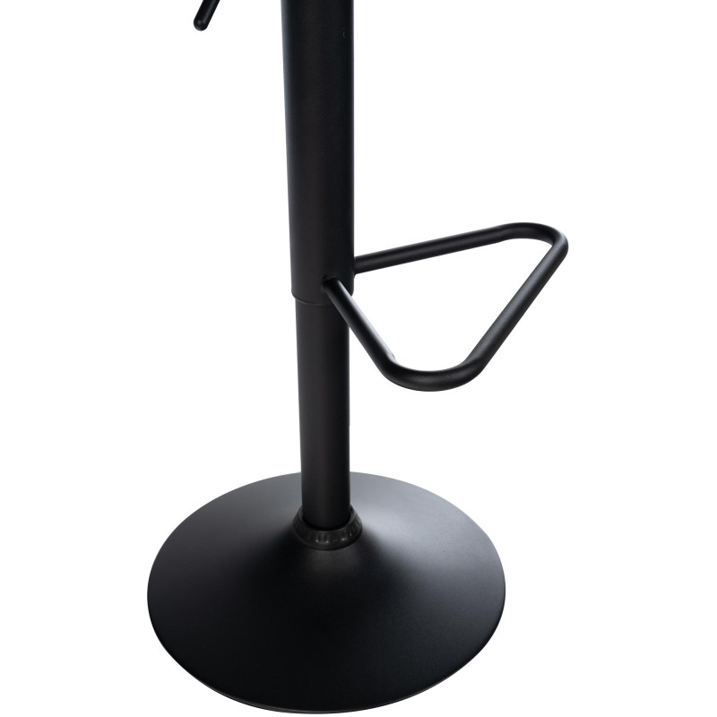 Tabouret de bar en tissu Kasson gris foncé