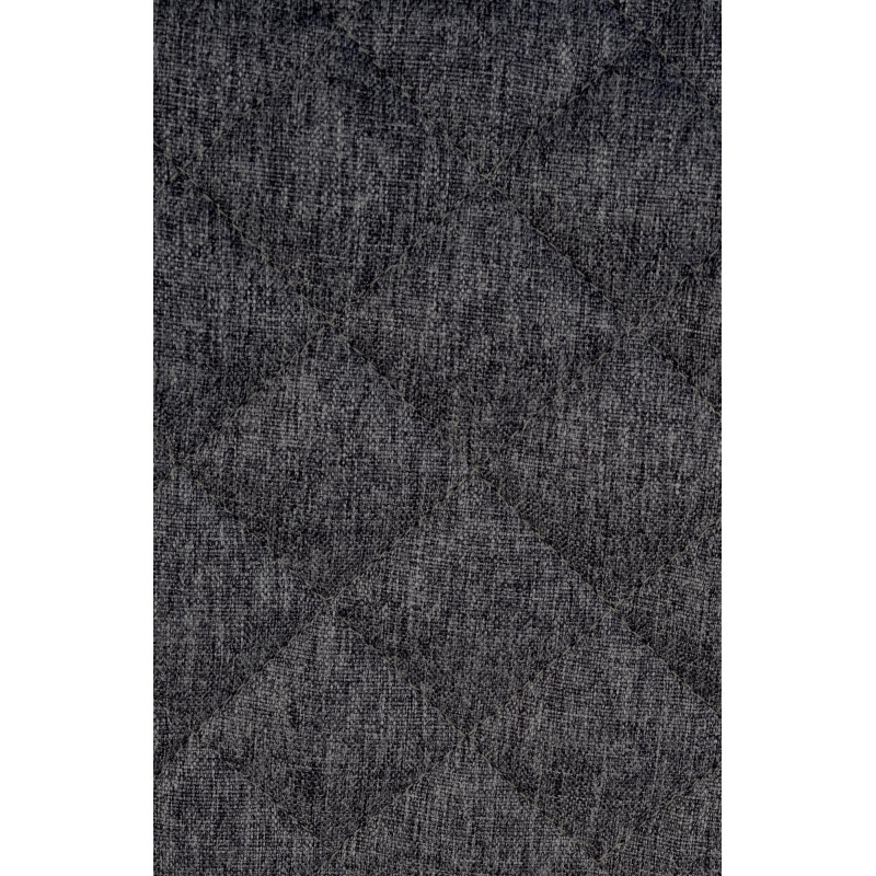 Tabouret de bar en tissu Kasson noir