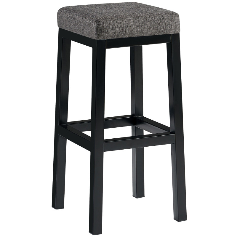 Tabouret de bar Taylor B85 en tissu gris