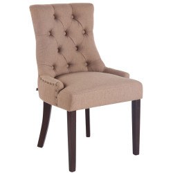 Chaise de salle à manger Aberdeen en tissu taupe antique
