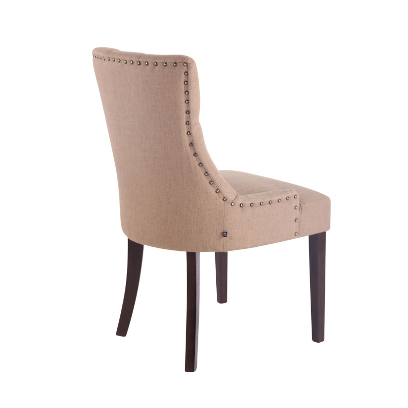 Chaise de salle à manger Aberdeen, tissu taupe antique