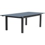 Table de jardin rectangulaire extensible - Gris anthracite - Aluminium - 12 personnes - 240/300 x 100 cm - MIAMI - DCB GARDEN