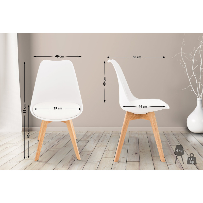 Chaise Linares blanche