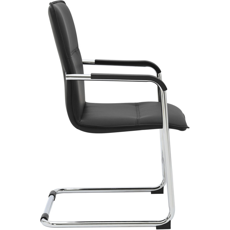 Lot de 2 chaises visiteurs Seattle noires