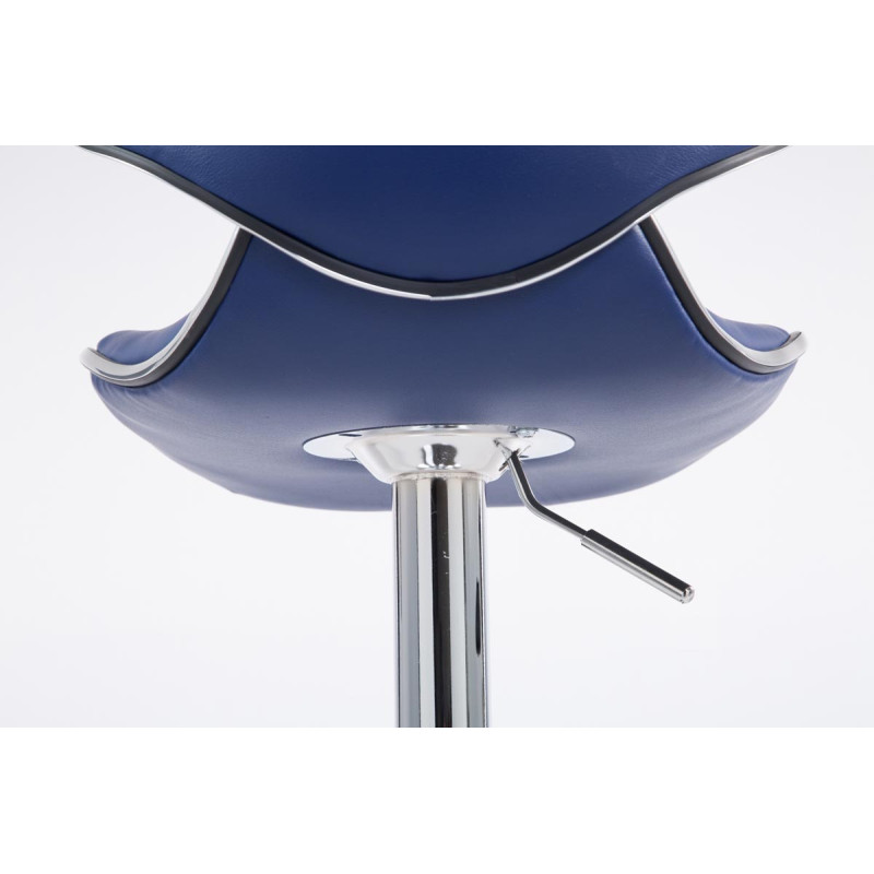 Tabouret de bar Las Vegas V2 chromé bleu