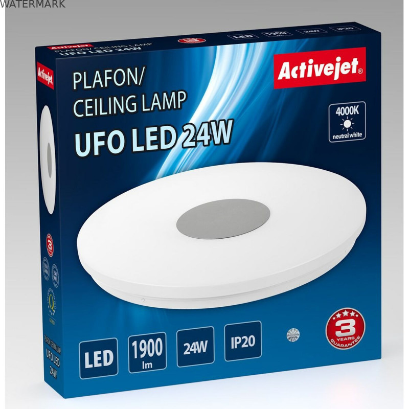 Suspension Activejet AJE-UFO 24W Blanc Argenté 80 24 W Métal (4000 K) (1 Unité)