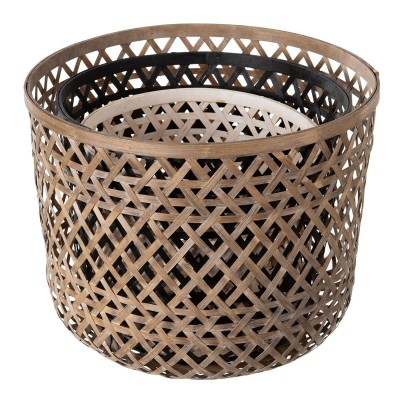 Cache-pot 45 x 45 x 37 cm Bambou (3 Unités)