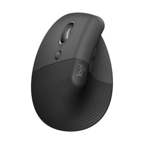 Souris ergonomique Gaucher - Sans fil - Logitech - Lift - Silencieuse - Graphite