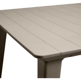 Table de jardin - rectangulaire 320 cm - cappuccino - en résine - 8 a 12 personnes - Lima - Allibert by KETER