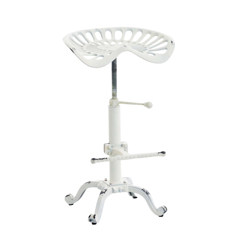 Tabouret de bar Butch blanc antique