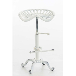 Tabouret de bar Butch blanc antique