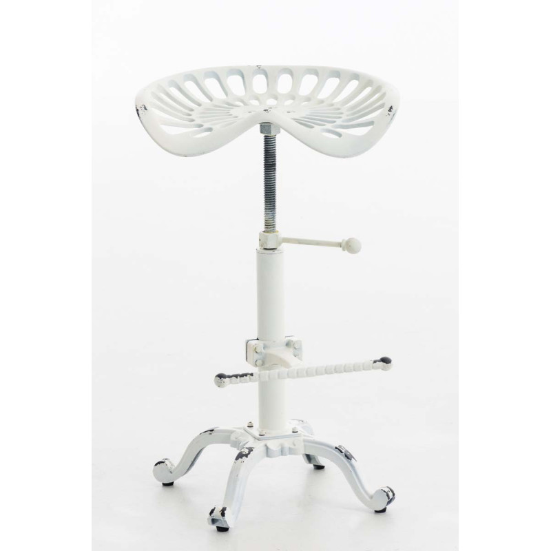 Tabouret de bar Butch blanc antique
