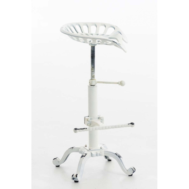 Tabouret de bar Butch blanc antique