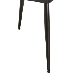 Chaise de salle à manger Emia velours noir