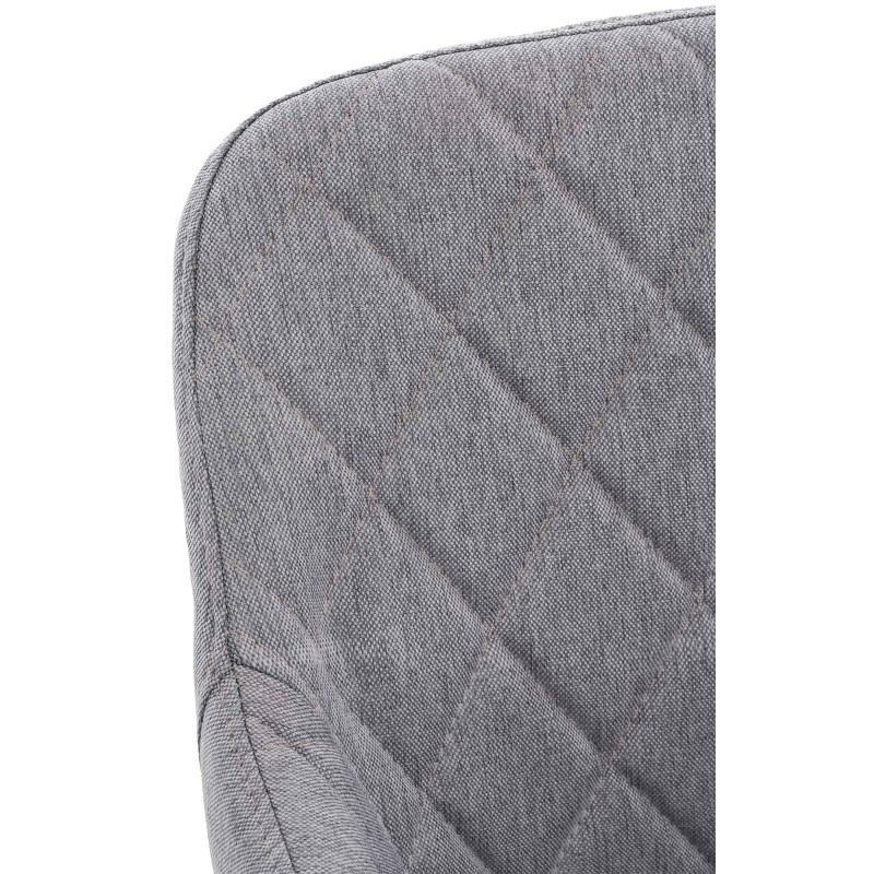 Chaise de salle à manger Shila en tissu gris