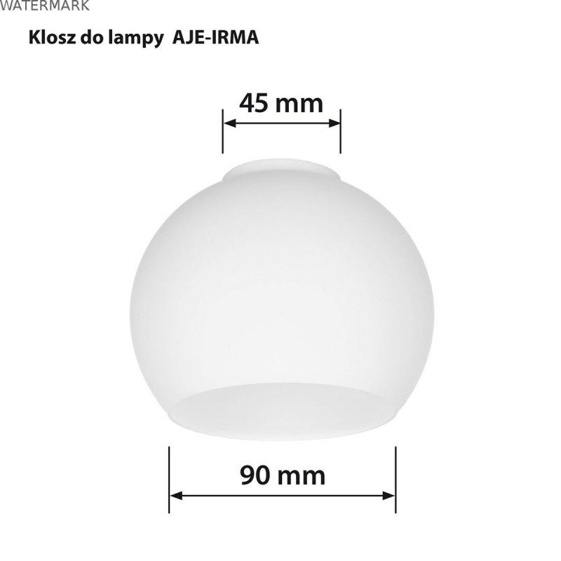Écran de lampe Activejet Irma Blanc verre 13 x 10 x 9,5 cm