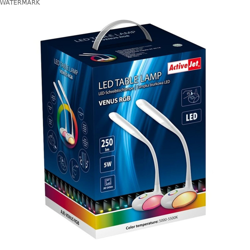 Lampe de bureau Activejet AJE-VENUS RGB Blanc Plastique 5 W 16 x 5 x 16 cm