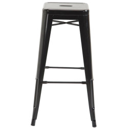 Lot de 2 tabourets de bar Joshua V2 noir