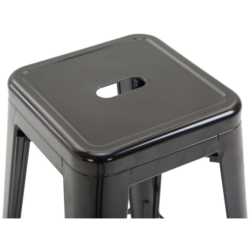 Lot de 2 tabourets de bar Joshua V2 noir