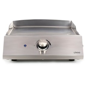 Plancha a gaz - LIVOO - DOC292 - 1 bruleur - Inox