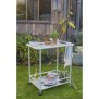 Desserte de jardin - LIVOO - GS163C - 61 x 42 cm - Blanc