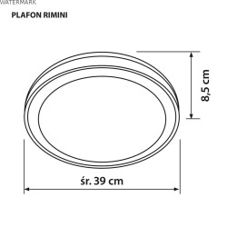 Suspension Activejet AJE-RIMINI Blanc Noir 12 W