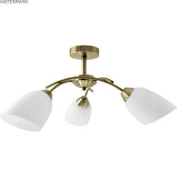 Suspension Activejet NIKITA 3P Patyna Blanc Métal verre 120 W