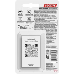 Colles Cyanoacrylates - LOCTITE - SUPERGLUE-3 - Repositionable - Gel 3g - Lot de 2 Blister - Carton 12uc