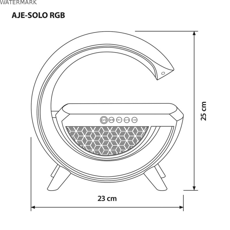 Lampe de bureau Activejet AJE-SOLO RGB Blanc Plastique 2,8 x 43,5 x 8 cm