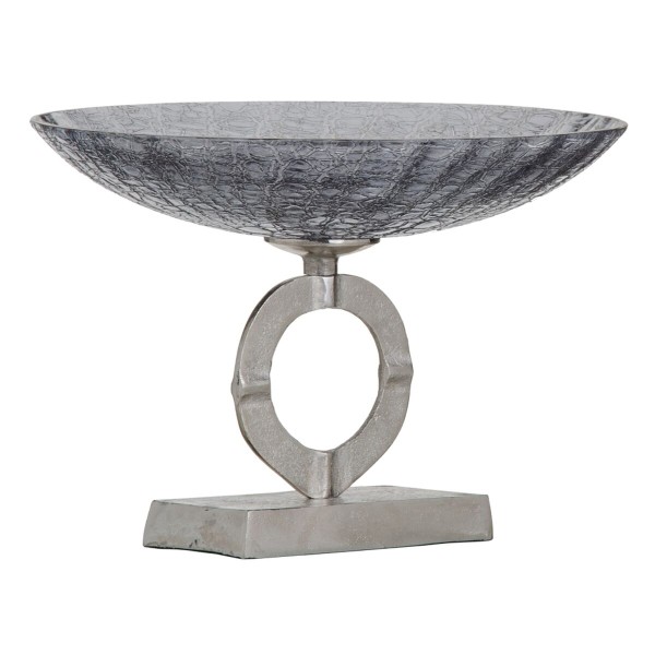 Centre de Table Gris Argenté 33 x 33 x 24 cm