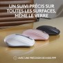 Souris - Sans fil - Logitech - MX Anywhere 3S - Silencieux - Gris Clair