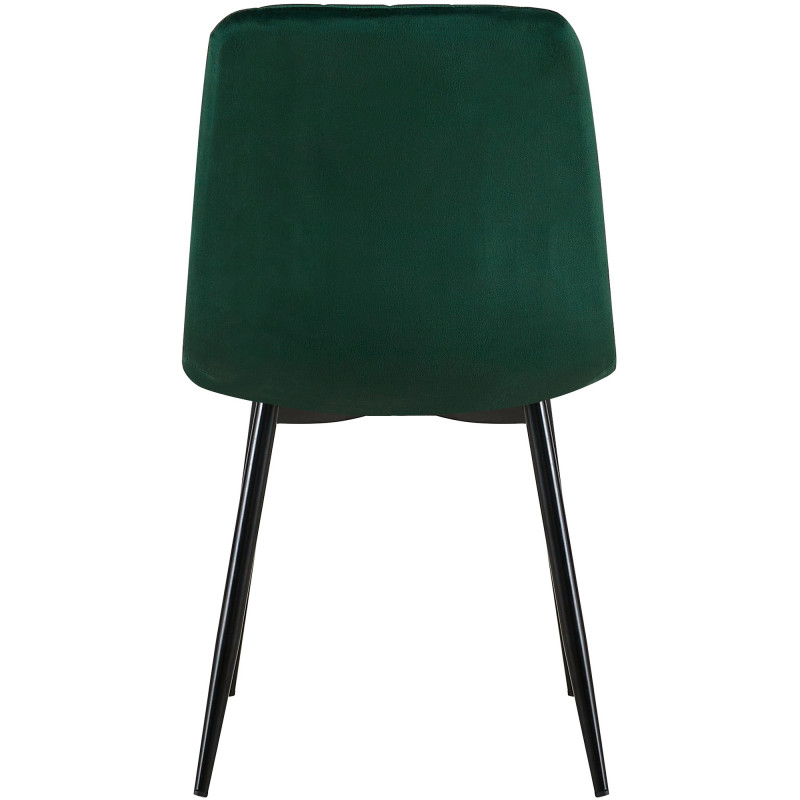 Chaise Dijon en velours vert