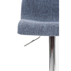 Tabouret de bar Hoover tissu C bleu