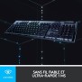 Clavier gamer - Sans fil - Logitech G - G915 Lightspeed - Mécanique - GL CLICKY SWITCH - Rétroéclairé - AZERTY - Noir