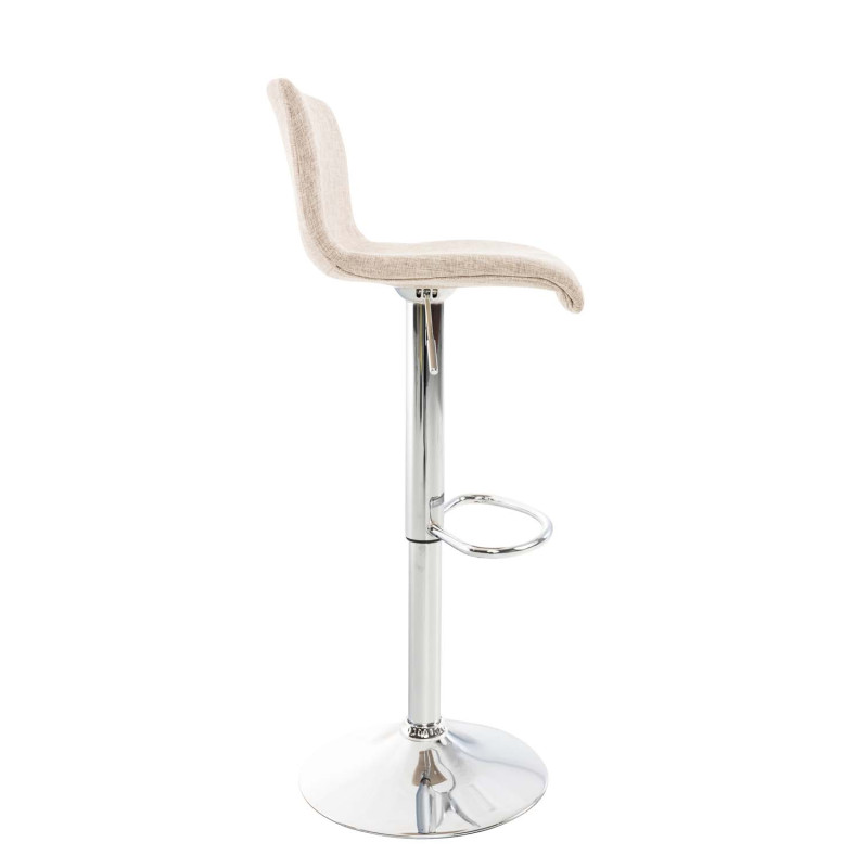 Tabouret de bar Hoover tissu C crème
