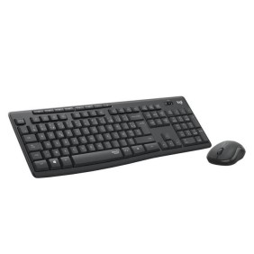 Ensemble clavier souris - Sans fil - Logitech - MK295 - Silencieux - AZERTY - Noir