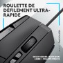 Souris gamer - Filaire - Logitech G - G502 X - Noir