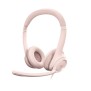 Casque - Filaire - Logitech - H390 - Stéréo, Microphone intégré, Antibruit - Rose