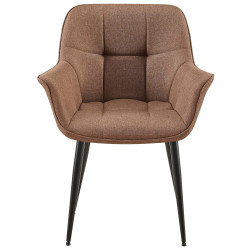 Chaise de salle à manger Roseville en tissu taupe