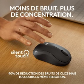 Souris - Sans fil - Logitech - M240 - Compacte - Graphite