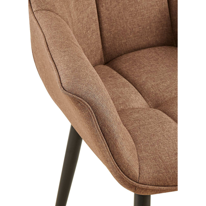 Chaise de salle à manger Roseville en tissu taupe